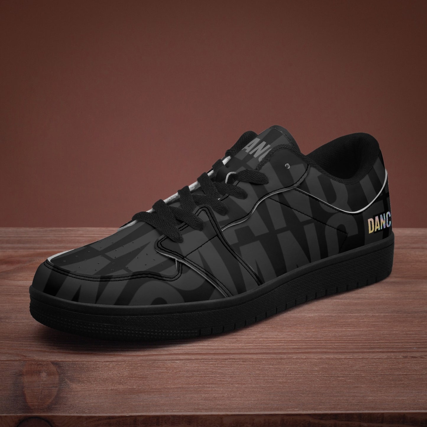 DANCER® Low-Top Leather Sneakers - Black Sole