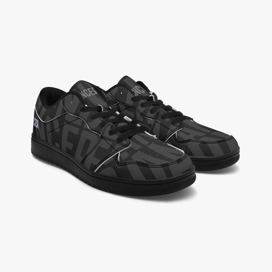 DANCER® Low-Top Leather Sneakers - Black Sole